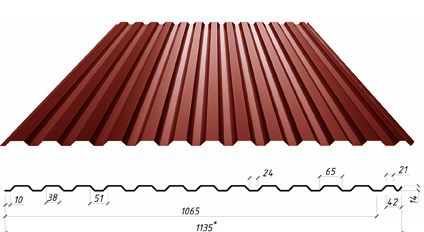 Стеновой профнастил С-14
