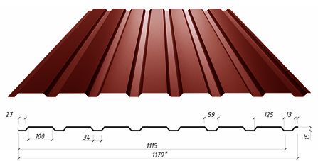 Стеновой профнастил С-15- A