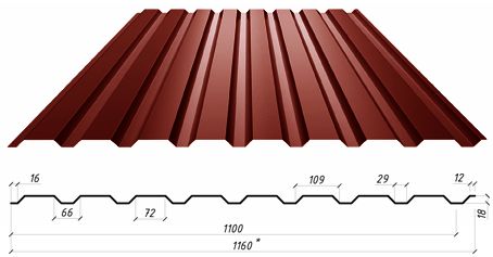 Стеновой профнастил С-18- A