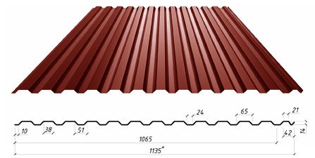 Кровельный профнастил С-14