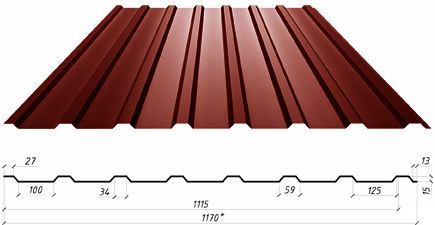 Кровельный профнастил С-15-Б