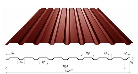 Кровельный профнастил С-18-А