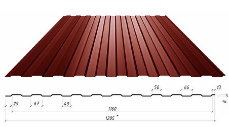 Стеновой профнастил С-6