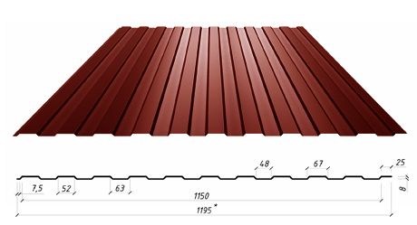 Стеновой профнастил С-8